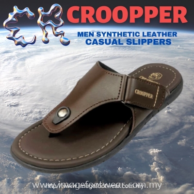 CROOPPER Men Slipper -CM-81-1060- COFFEE Colour