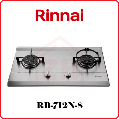 RINNAI 2-Burner Built-in Gas Hob (Stainless Steel) RB-712N-S