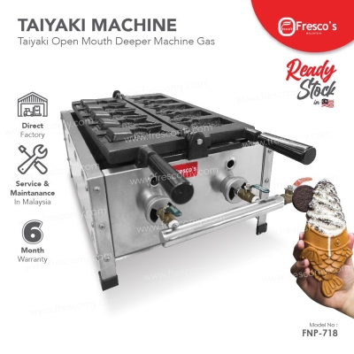 Waffle Taiyaki Fish Open Mouth Deeper Machine GAS 