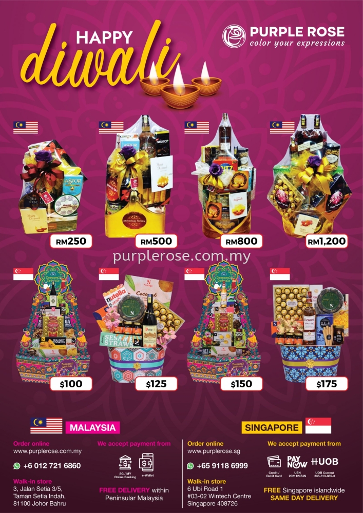 HAPPY DEEPAVALI 2022(FREE Delivery within Peninsular Malaysia & Singapore)