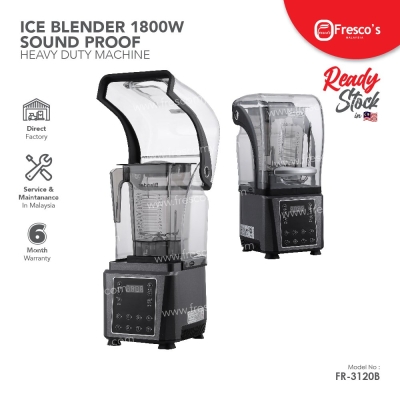 Ice Blender Machine Digital 1800W with Sound Insulation Cover