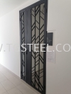 Powder Coating Metal Door Drill Door Grill & Swing Door