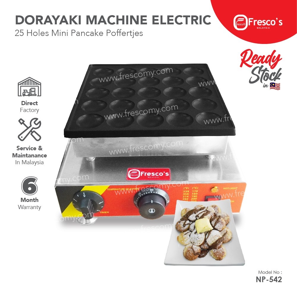Dorayaki Dutch Mini Pancakes Poffertjes Maker Machine Electric