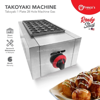 Takoyaki Machine Gas 1 plate , 28 Hole