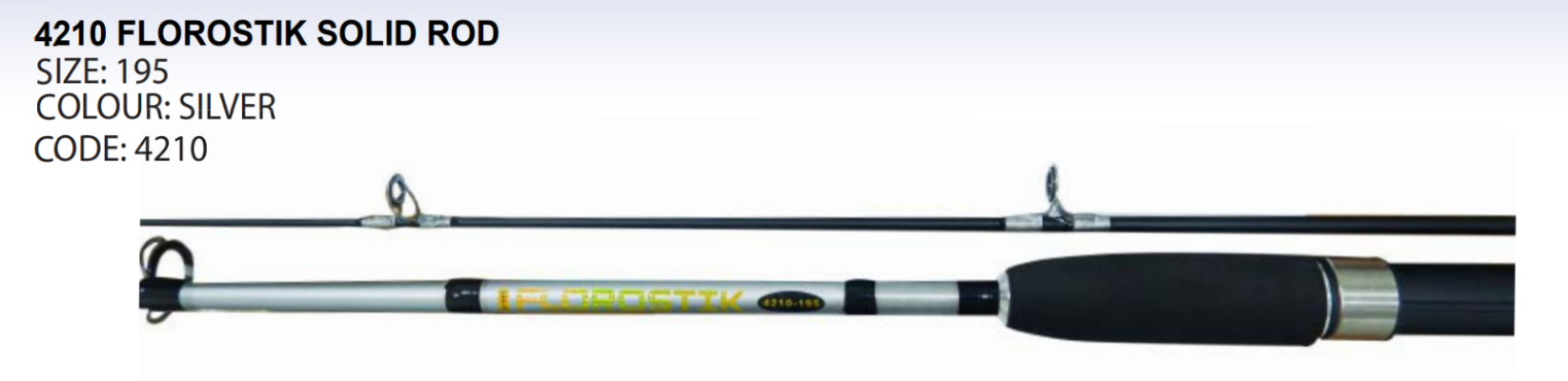 4210 FLOROSTIK SOLID ROD 195 (SILVER) CODE 4210