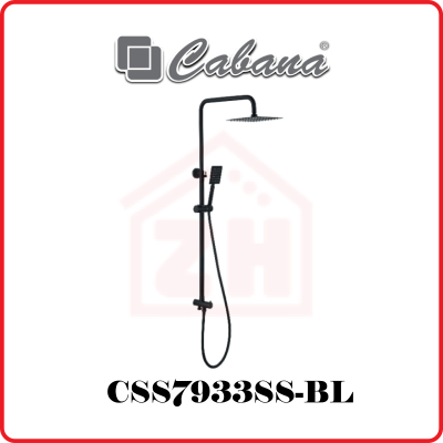 CABANA 2-Ways Functions Shower Set CSS7933SS-BL