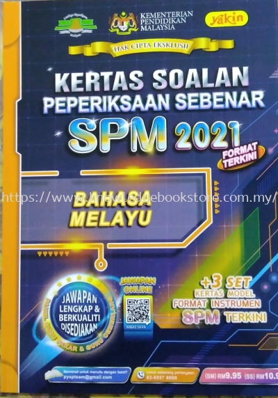 KERTAS SOALAN PEPERIKSAAN SEBENAR SPM 2021 BAHASA MELAYU