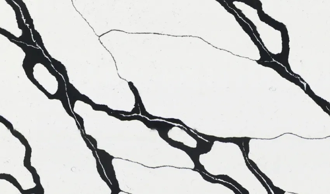 Quartz Stone Agglomerate Model : CALACATTA BLACK