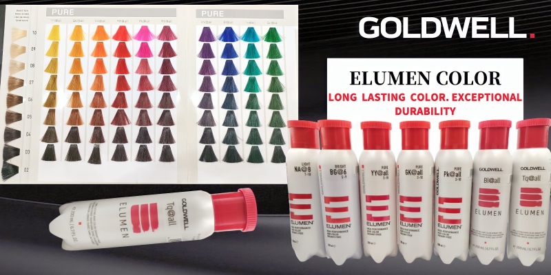 GOLDWELL ELUMEN COLOR 200ML (HIGH -PERFORMANCE HAIR COLOR OXIDANT - FREE )