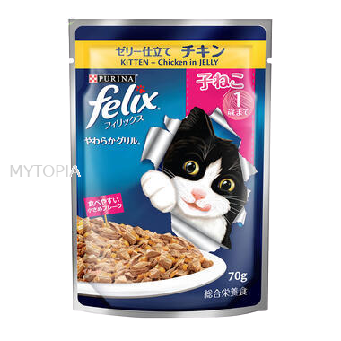 FELIX KITTEN POUCH CHICKEN 85G x 6