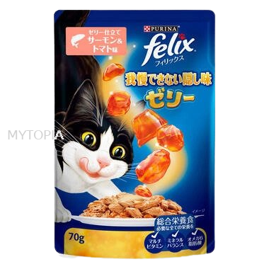 FELIX POUCH SALMON & TOMATO JELLY 85G x 6