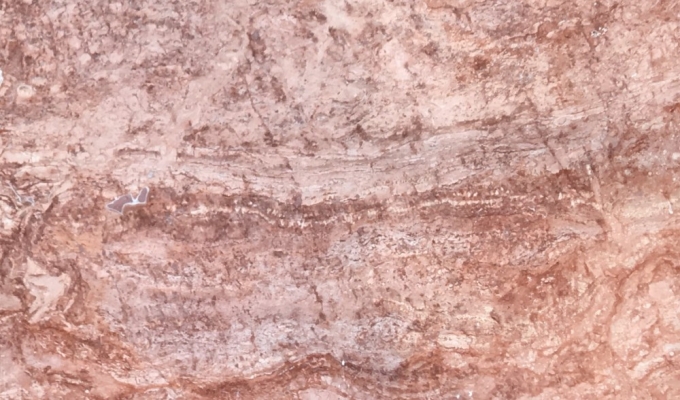 Papak Travertine : Batu Travertine Merah