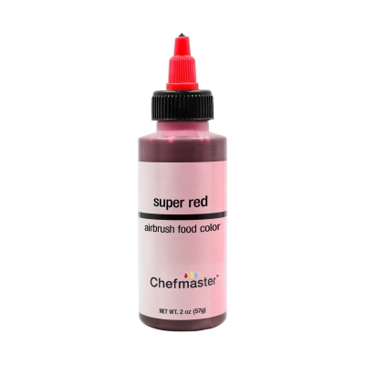 Chefmaster, Airbrush Color, Super Red, 2 oz
