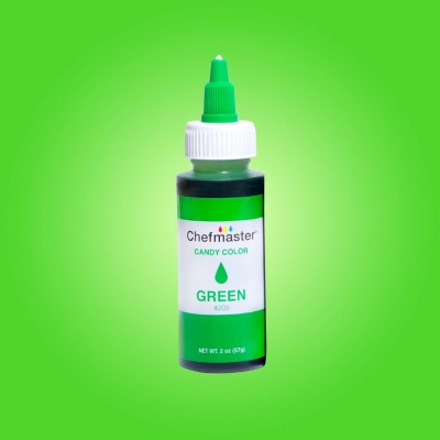 CHEFMASTER, Liquid Colouring, Candy Color (Oil Base), Green, 2 oz