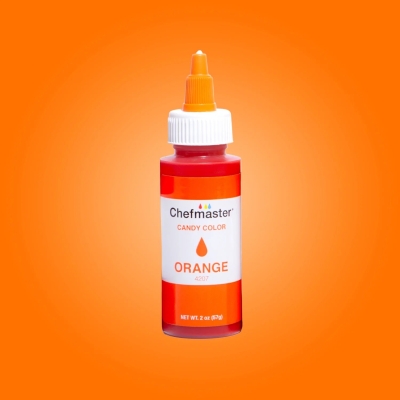 CHEFMASTER, Liquid Colouring, Candy Color (Oil Base), Orange, 2 oz