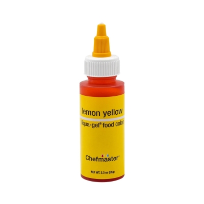 CHEFMASTER, Water Based Liqua Gel Colors, Lemon Yellow, 2.3 oz