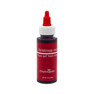 CHEFMASTER, Water Based Liqua Gel Colors, Christmas Red, 2.3 oz