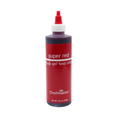 CHEFMASTER, Water Based Liqua Gel Colors, Super Red, 2.3 oz