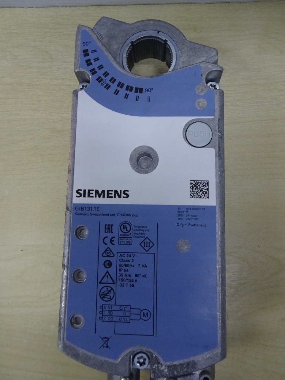 SIEMENS DAMPER ACTUATOR