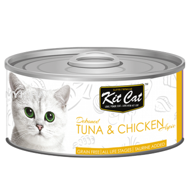 KITCAT TUNA & CHICKEN 80G x 6