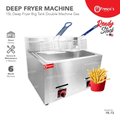 15L Deep Fryer Big Tank Double Machine