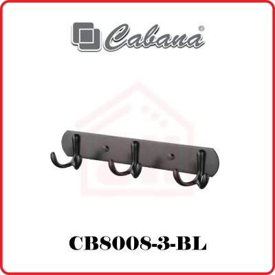 CABANA Hook Bar CB8008-3-BL