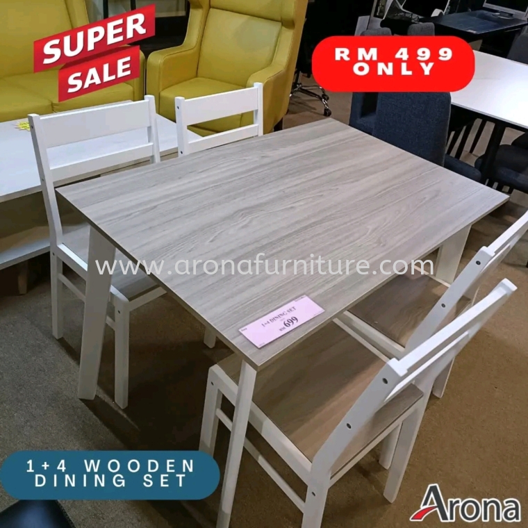 WOODEN DINING SET PROMO