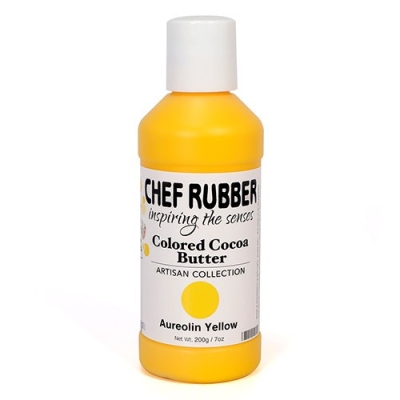 CHEF RUBBER, Colored Cocoa Butter, Aureolin Yellow