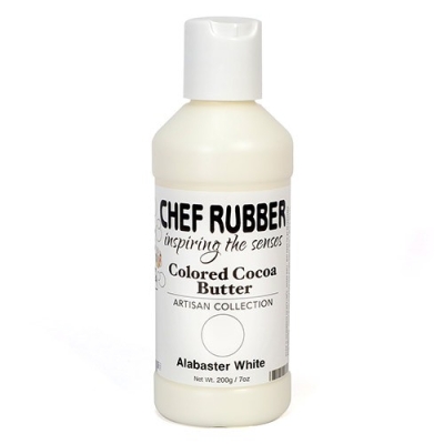 CHEF RUBBER, Colored Cocoa Butter - Alabaster White