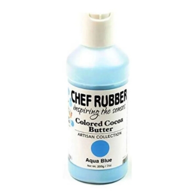 CHEF RUBBER, Colored Cocoa Butter - Aqua Blue ( Indent )