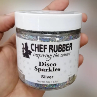 CHEF RUBBER, Disco Sparkles, Silve ( Indent )