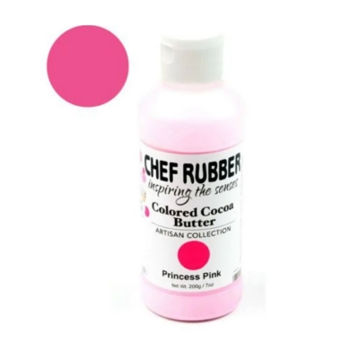 CHEF RUBBER, Colored Cocoa Butter, Princess Pink