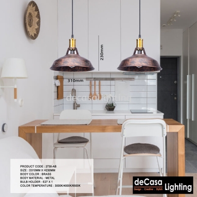 PENDANT LIGHT(2730-AB)