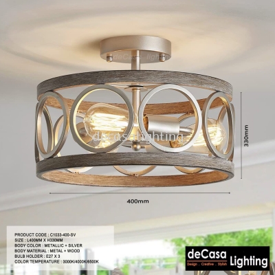 (Pre-Order) Nordic Loft Retro Pendant Light / Ceiling Lamp (Dcs-P1033)