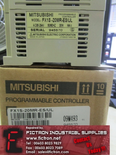 FX1S-20MR-ES UL FX1S20MRESUL MITSUBISHI PLC CPU Base Unit Supply Repair Malaysia Singapore Indonesia USA Thailand