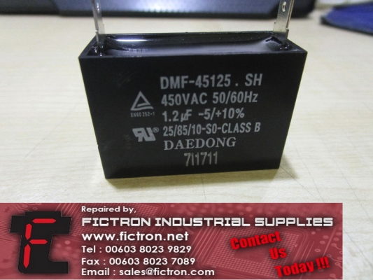 DMF-45125 DMF45125 DAEDONG Motor Capacitor Supply Malaysia Singapore Indonesia USA Thailand