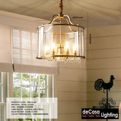 Pre-Order Classic Contemporary Pendant Light - Gold