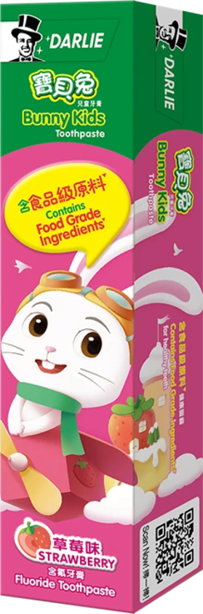 Darlie Bunny Kids Strawberry C Flavoured Toothpaste