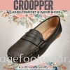 Croopper Women Slip-on Casual Flats Shoes-CP-53-88012- COFFEE Colour Ladies Wider & Comfort Shoes  Ladies Shoes