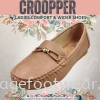 Croopper Women Slip-on Casual Flats Shoes-CP-53-88014- PINK Colour Ladies Wider & Comfort Shoes  Ladies Shoes