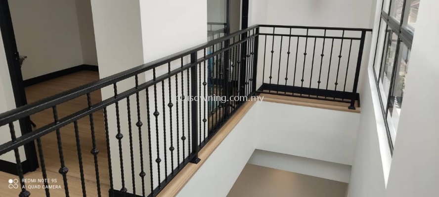 HAND RAILING WITH WROUGHT IRON @JALAN MELOR 1, KAJANG, SELANGOR