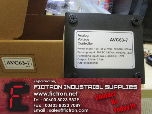 AVC63-7 AVC637 BASLER Automatic Voltage Regulator Supply Malaysia Singapore Indonesia USA Thailand