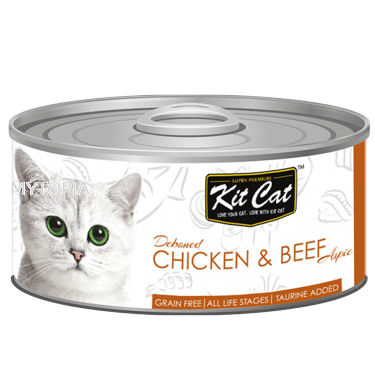 KITCAT CHICKEN & BEEF 80G x 6