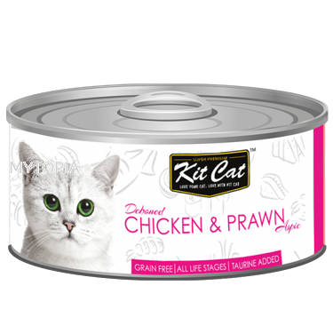 KITCAT CHICKEN & PRAWN 80G x 6