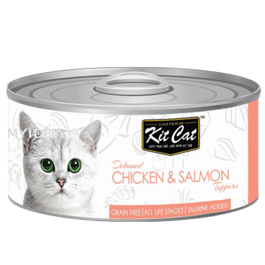 KITCAT CHICKEN & SALMON 80G x 6