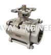 NOREX SS 3PC Mount Direct Ball Valve BSPT Ball Valve