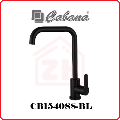 CABANA Pillar Mounted Kitchen Tap CB1540SS-BL