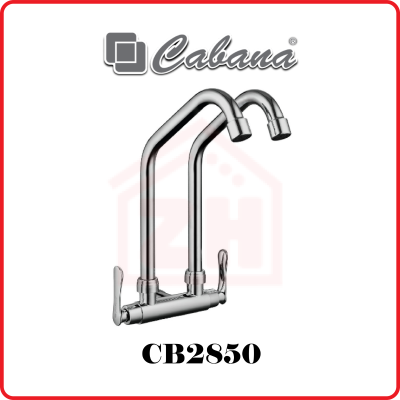 CABANA Wall Mounted Kitchen Tap (Double) CB2850