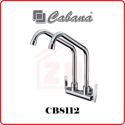 CABANA Wall Mounted Kitchen Tap (Double) CB8112