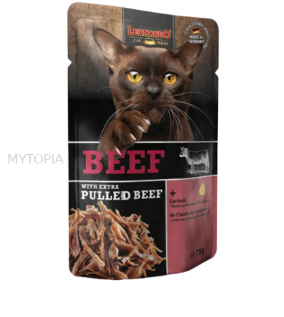 LEONARDO POUCH BEEF WITH PULLED BEEF 70G